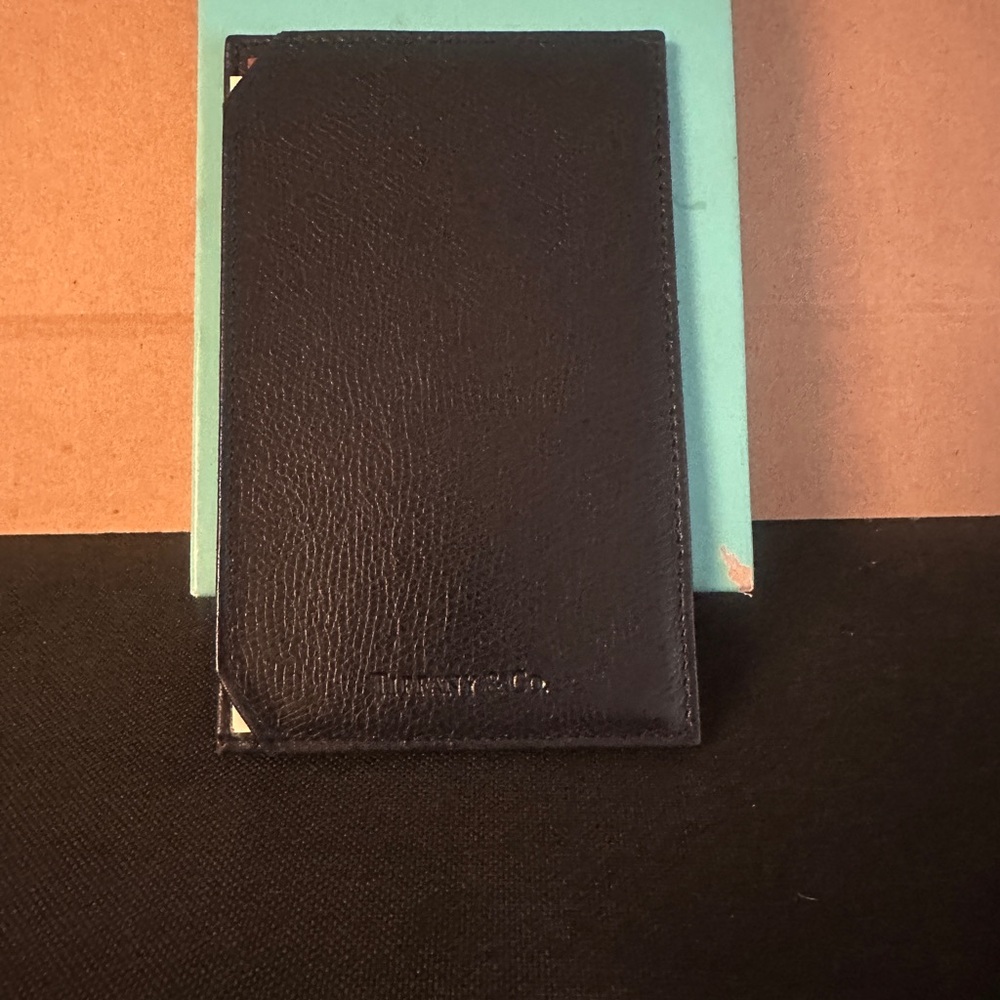 Black and Cream Leather Photo Frame - Picture 2 of 6